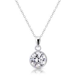 Beautiful Diamond pendant isolated on white