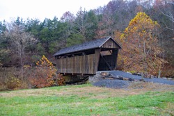 Covered Bridge in the West Virginia Mountains