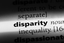 disparity word in a dictionary. disparity concept
