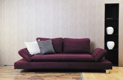 modern living room interior atstylish furniture and sofa