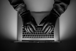 Cyber crime, a laptop hacker, writes codes to access unauthorized things, an illegal way, hacker, crime, cyber