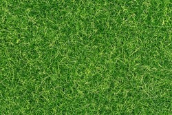 Top view of synthetic turf grass