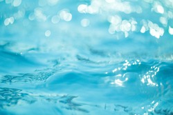 Natural bokeh blue water backgrounds.