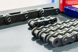 Metal transmission power chain for various industrial machine manufacturing line production vehicle and transportation on table