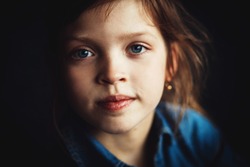portrait of a child close-up