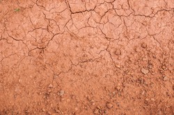 Closeup of dry soil texture background