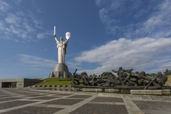 monument sculpture motherland, Kiev, Ukraine