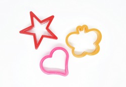 Shapes for cakes, star, heart and butterfly