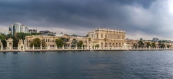 Dolmabahce Palace in Istanbul, Turkey (view from Bosporus)