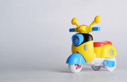 Yellow blue Toy scooter