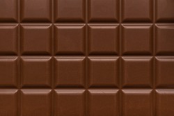 Milk chocolate bar close up. Chocolate texture.