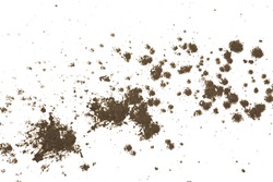 Mud splat pattern isolated on a white background