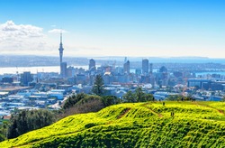 Landscape View to Auckland New Zealand from Mt Eden; Mount Eden Auckland New Zealand