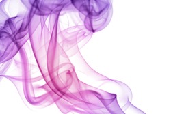 colorful smoke isolated