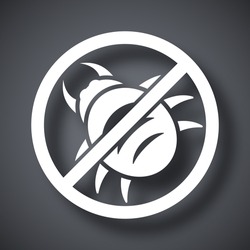 Vector no malware icon