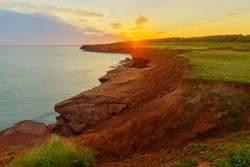 Sunrise view in the Oceanview Lookoff, Cavendish, Prince Edward Island, Canada