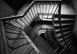 Swirling staircase in Saint-Petersburg