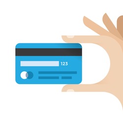 Businessman hand holding credit card.
Idea - Mobile payment, Online shopping and trading etc.