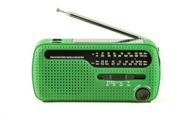 Green radio receiver  with solar power isolated