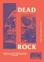 Dead Rock Gig Poster Flyer Template 