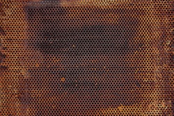 Texture old paint on a rust metal surface. Metal background, rust, copy space
