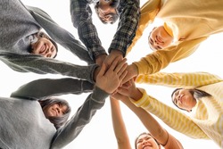 Team Hands Empathy Trust Partner partnership grow connect business partner and connection integration start up concept Empathy teamwork. Team Volunter charity Faith.Hand join together business service