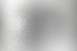 Texture of silver rough metallic panel, abstract background