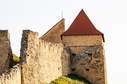 Famous Rupea fortress in Transylvania, Romania. Rupea Citadel (Cetatea Rupea)