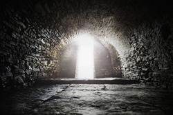 Light at the end of the tunnel, symbol of a hope