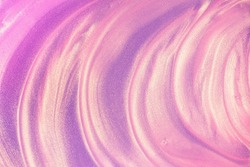 Glowing pink waves mermaid shimmering cosmetic miracle texture gel body spray