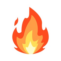 vector isolated fire emoji