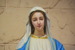 Virgin Mary Our Lady of Miraculous medal catholic religious statue