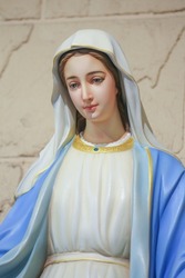 Virgin Mary Our Lady of Miraculous medal catholic religious statue