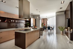 kitchen with appliances and a beautiful interior