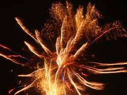 Abstract background of fireworks.
