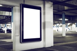 outdoor parking advertising abri billboard kiosk
