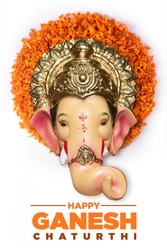Ganpati festival Poster, Happy Ganesh Chaturthi