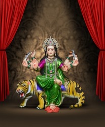 Goddess Durga in navratri festival, Navratri is biggest religious festival of Hinduism