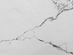 Crack concrete cement wall background in industrial building. It's high resolution surface and texture photo.