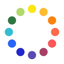 color wheel palette circles