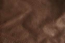 natural vintage dark brown leather for fashion design and interior design.