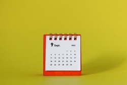 Calendar for September 2022. Desktop calendar for planning and managing each date