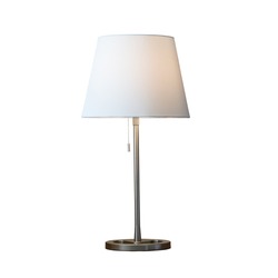 Modern white lamp isolated on white background.