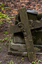cross tombstones