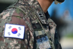 First lieutenant insignia of the South Korea Army Military Uniform