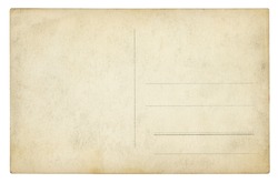 Vintage Postcard - isolated (clipping path included)