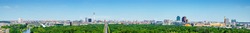 high resolution panorama from the skyline of berlin