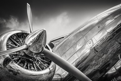 propeller of an historical aircraft