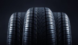 tires against black