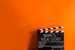 What's your story.text title on film slate